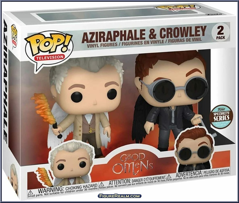 aziraphale and crowley funko pop