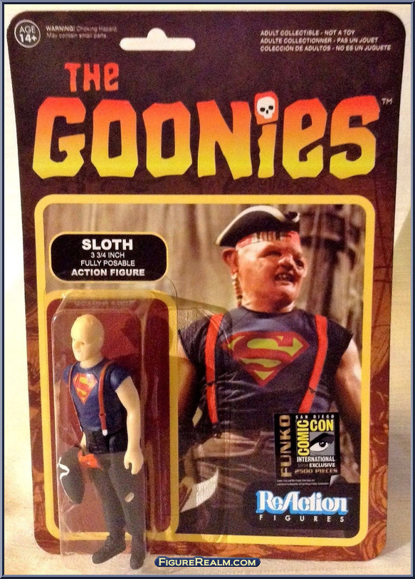 Funko Reaction The Goonies SLOTH Superman T-Shirt Figure 2014 SDCC Exclusive 