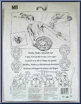 Michelangelo from Goops - Frisbees manufactured by Milton Bradley [Back]