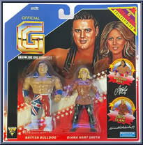 British Bulldog / Diana Hart Smith (Summer Slam 1992) from Grapplers & Gimmicks - Basic Series manufactured by Hasttel Toy [Front]