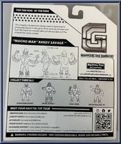 Macho Man Randy Savage (1992 Entrance Edition) from Grapplers & Gimmicks - Basic Series manufactured by Hasttel Toy [Back]