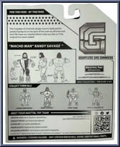 Macho Man Randy Savage (1994 Edition) from Grapplers & Gimmicks - Basic Series manufactured by Hasttel Toy [Back]