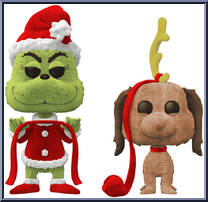 Grinch & Max (Flocked) from Grinch - How the Grinch Stole Christmas! Pop! manufactured by Funko [Loose]