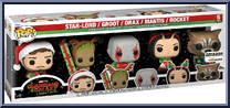 Star-Lord / Groot / Drax / Mantis / Rocket (Holiday) from Guardians of the Galaxy - Pop! Sets manufactured by Funko [Front]