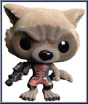 Rocket Raccoon (Flocked) from Guardians of the Galaxy - Pop! Vinyl Figures manufactured by Funko [Loose]