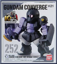 MS-05B Zaku I (Black Tri-Star Custom) from Gundam Converge - Series 21 manufactured by Bandai [Front]