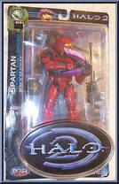 Red Spartan (Gray Highlights) from Halo 2 - Series 4 manufactured by Joyride Studios [Front]