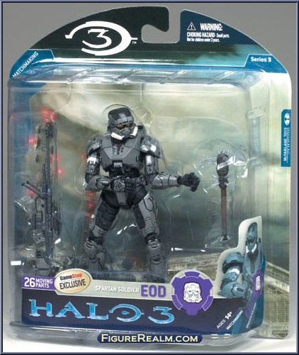 McFarlane Halo Reach Series 3 Spartan Operator Action Figure (Steel) 