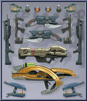 Halo Wars Weapons Pack from Halo 3 - Series 5 - Equipment Edition manufactured by McFarlane [Loose]