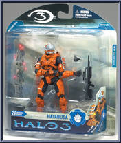 Spartan Soldier Hayabusa (Orange) (GS) from Halo 3 - Series 3 - Multiplayer manufactured by McFarlane [Front]