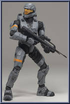 Spartan Soldier ODST (Steel) from Halo 3 - Series 2 - Multiplayer manufactured by McFarlane [Loose]