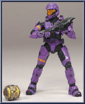 Spartan Soldier ODST (Violet) from Halo 3 - Series 5 - Equipment Edition manufactured by McFarlane [Loose]