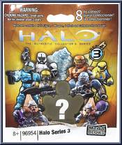 Covenant Brute (Blue) from Halo - Blind Bags - Series  3 manufactured by Mega Bloks [Front]
