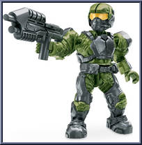 UNSC Pilot (Green) from Halo - Blind Bags - Series  2 manufactured by Mega Bloks [Loose]