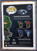 Spartan Warrior (Green) from Halo - Pop! Vinyl Figures manufactured by Funko [Back]