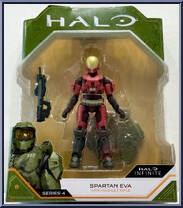 Spartan Eva (with Assault Rifle) from Halo Infinite (World of Halo) - Series 4 manufactured by Jazwares [Front]
