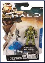 Master Chief (Mark IV Armor) from Halo - Series  1 - Halo Heroes manufactured by Mega Bloks [Front]
