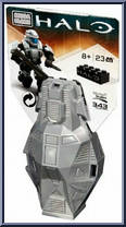 Metallic Platinum Drop Pod from Halo - Sets manufactured by Mega Bloks [Front]