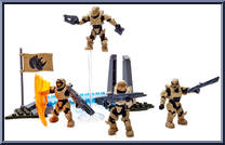 UNSC Fireteam Rhino from Halo - Sets manufactured by Mega Bloks [Loose]