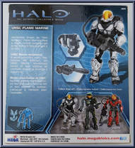 UNSC Flame Marine (White) from Halo - Sets manufactured by Mega Bloks [Back]