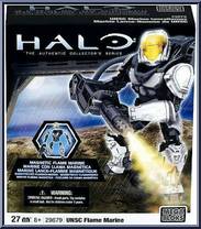 UNSC Flame Marine (White) from Halo - Sets manufactured by Mega Bloks [Front]