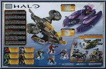 UNSC Hornet versus Covenant Vampire from Halo - Sets manufactured by Mega Bloks [Back]