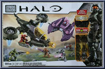 UNSC Hornet versus Covenant Vampire from Halo - Sets manufactured by Mega Bloks [Front]