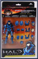 Air Assault Armor Pack (Blue) from Halo Reach - Series 4 - Armor Packs manufactured by McFarlane [Front]