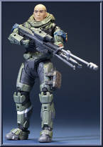 Jun (Unhelmeted) from Halo Reach - Series 6 manufactured by McFarlane [Loose]