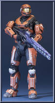 Spartan Hazop (Male / Rust) from Halo Reach - Series 6 manufactured by McFarlane [Loose]
