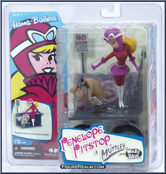 Penelope Pitstop (with Muttley) - Hanna Barbera - Series 2 - McFarlane ...