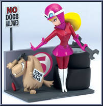 Penelope Pitstop (with Muttley) from Hanna Barbera - Series 2 manufactured by McFarlane [Loose]