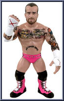 CM Punk (Pink Gear) from Heels and Faces - Exclusives manufactured by Zombie Sailor's Toys [Loose]