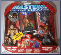 He-Man (Wolf Armor) / Skeletor (Snake Armor) from He-Man - 2002 Series - Box Sets manufactured by Mattel [Front]