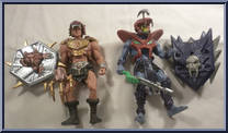 He-Man (Wolf Armor) / Skeletor (Snake Armor) from He-Man - 2002 Series - Box Sets manufactured by Mattel [Loose]