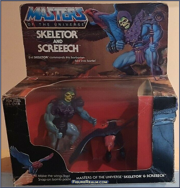 Masters Of The Universe Origins - Action Figure 2 Pack: Skeletor & Screeech | 14cm | Giocattolo Da Collezione
