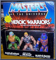Heroic Warriors - Man-At-Arms, He-Man & Man-E-Faces Action Figure