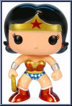 Wonder Woman (Metallic) (Chase) from Heroes - DC Universe Pop! manufactured by Funko [Loose]