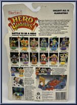 Hot Foot Hackor from Hero Gladiators - Basic Series manufactured by Bluebird Toys [Back]