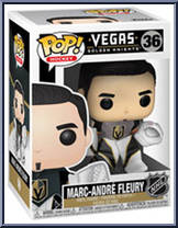 Marc-Andre Fleury (Gray Jersey) (Golden Knights) from Hockey - Pop! Vinyl Figures manufactured by Funko [Front]