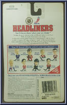Mats Sundin from Hockey Headliners - 1997 Season manufactured by Corinthian [Back]