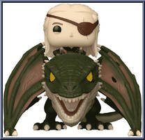 Aemond Targaryen with Vhagar from House of the Dragon - Pop! Rides manufactured by Funko [Loose]