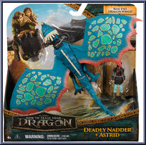 Deadly Nadder + Astrid from How to Train Your Dragon - 2025 Movie - Basic Series manufactured by Spinmaster [Front]