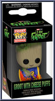 Groot with Cheese Puffs from I Am Groot - Pop! Keychains manufactured by Funko [Front]