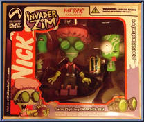 Invader Zim (Germ Fighting) from Invader Zim - Exclusives - Hot Topic manufactured by Palisades [Front]