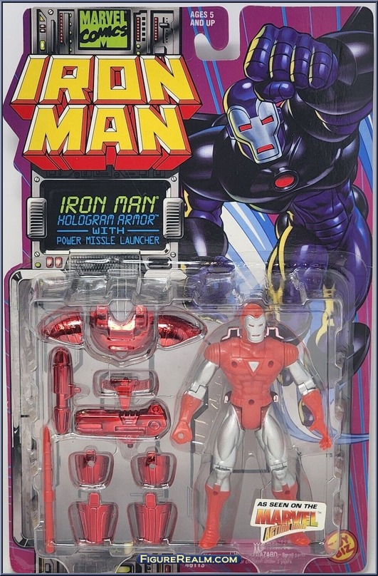 Iron Man (Hologram Armor) - Iron Man - Series 2 - Toy Biz Action Figure