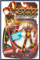 Iron Man (Inferno Armor) from Iron Man - 2008 Movie - Concept Series manufactured by Hasbro [Front]