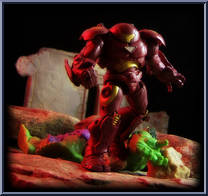 Iron Man (Hulkbuster) from Iron Man 2 - 2010 Movie - Comic Series manufactured by Hasbro [Loose]