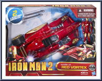 Mark VI Red Vortex from Iron Man 2 - 2010 Movie - Vehicles manufactured by Hasbro [Front]