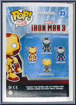 Iron Man (Mark XLII) from Iron Man - Iron Man 3 Pop! manufactured by Funko [Back]